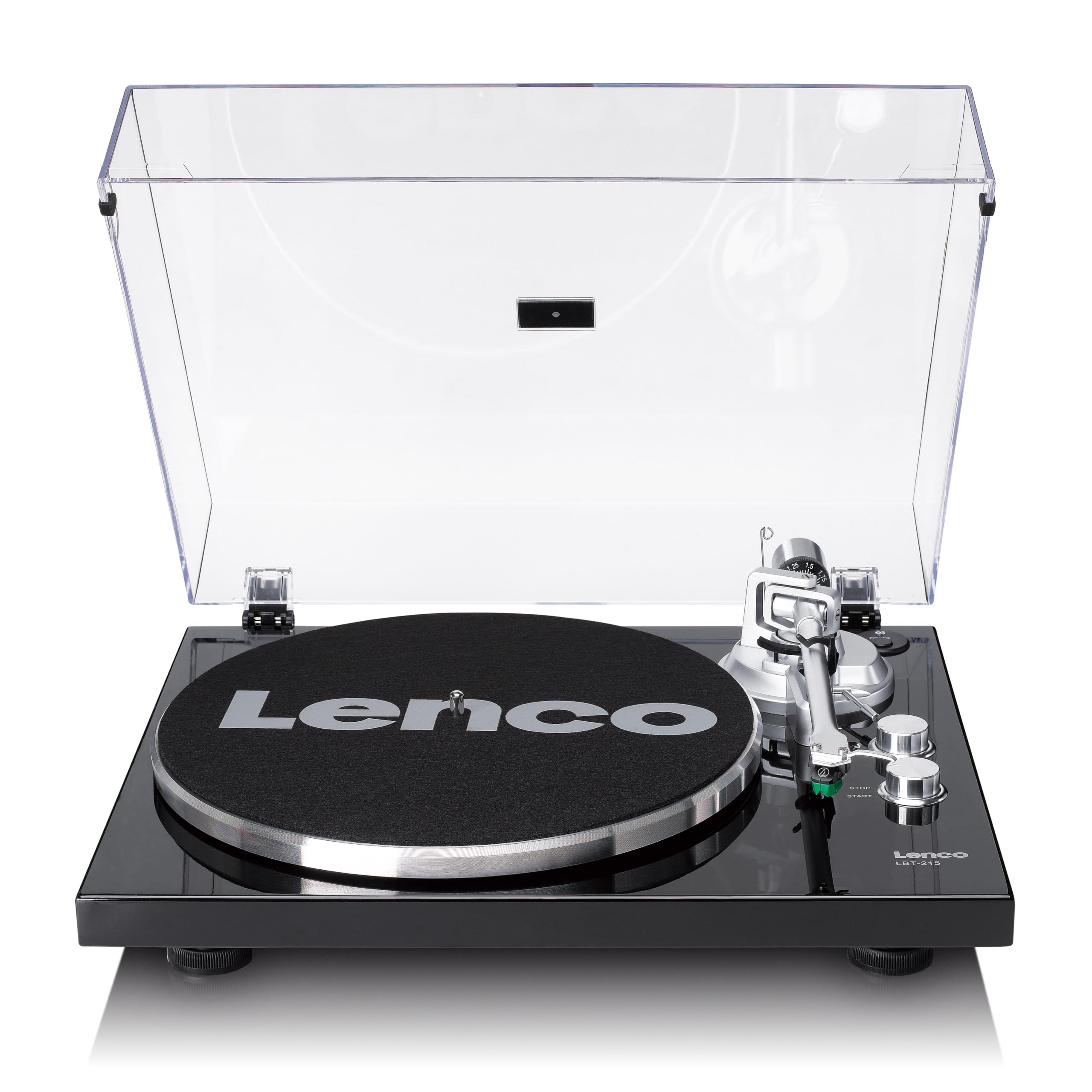 LENCO LBT-188 WALNUT Giradischi slim con Bluetooth Piatto in alluminio