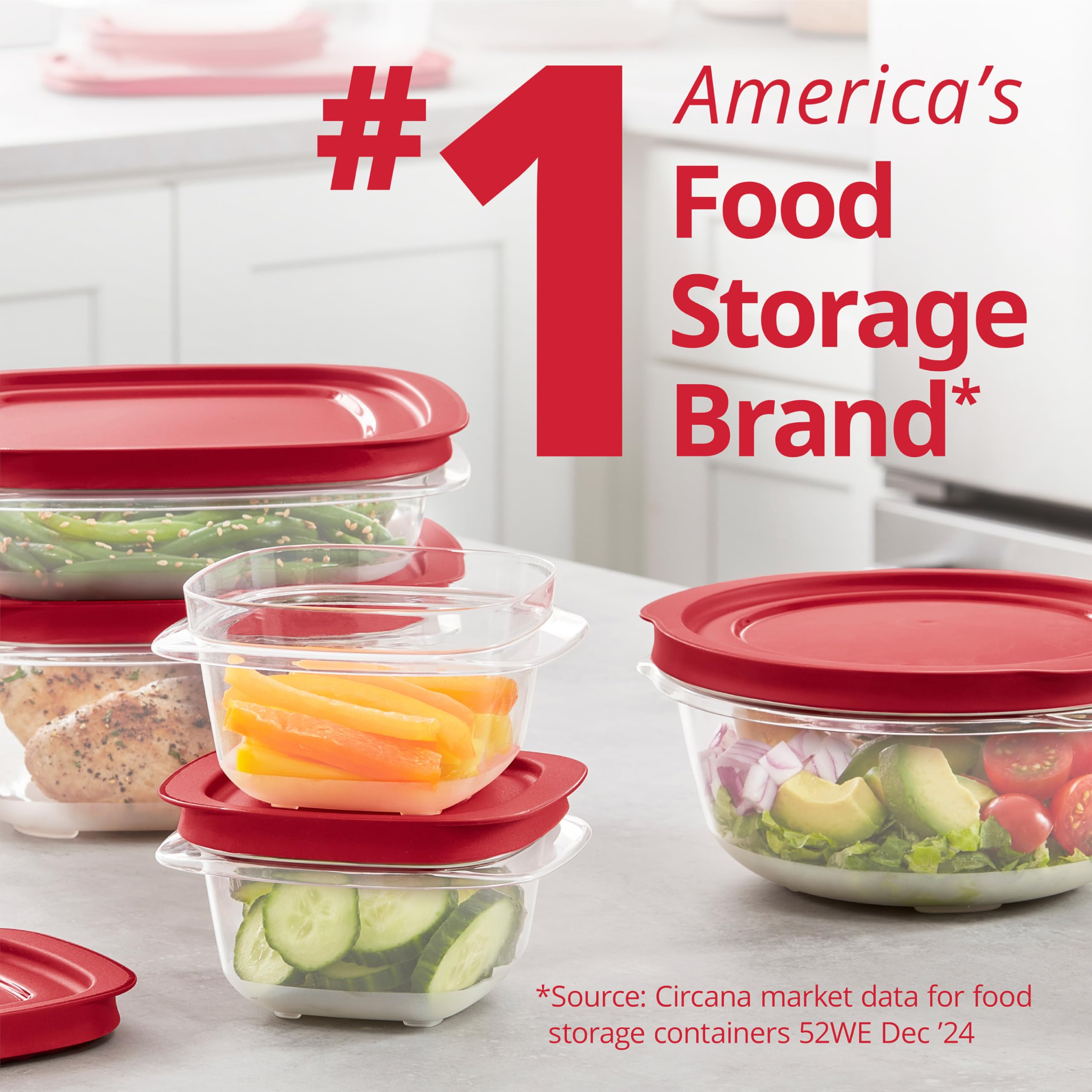 Amazon.com: Rubbermaid EasyStore Containers, 44-Piece Set, Food