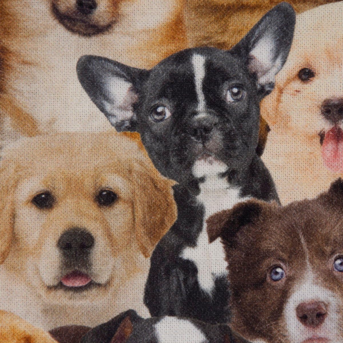 SCHÖNER LEBEN. Zugluftstopper Digitaldr. Hunde Welpen braun weiß schwa, Auswahl:120cm Länge