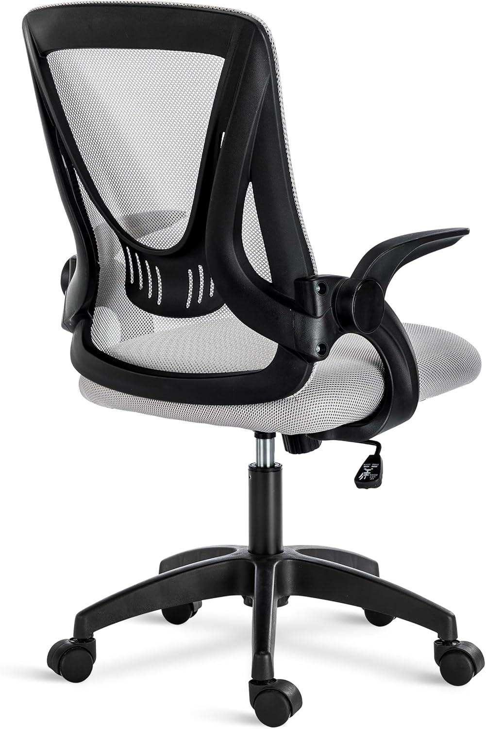 Blisswood Office Desk Chair, Ergonomic Mesh Chair With 90° Flip-up Armrest Swivel Computer Chair With Lumbar Support, Adjustable Height, Back Support 360° Rotation Gaming Chair For Home Office