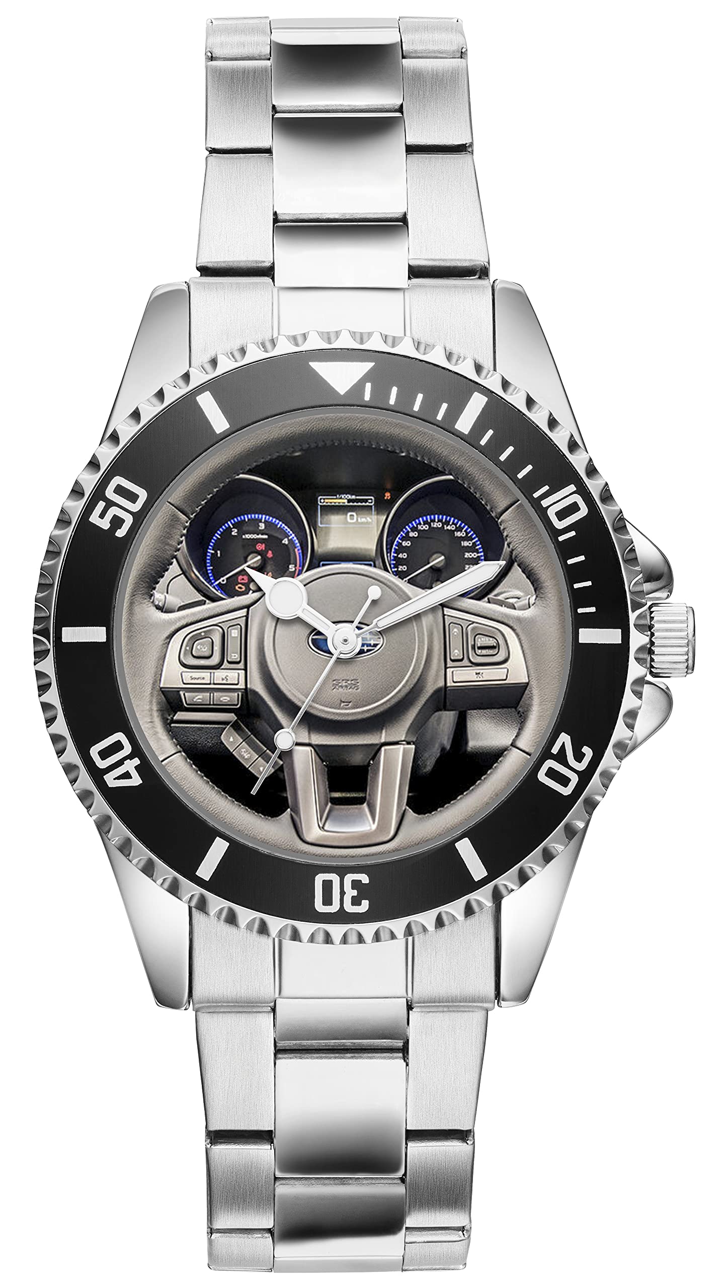 KIESENBERG Men's Watch Gift for Subaru Outback Fans Cockpit Quartz Analog Wrist Watch 20956