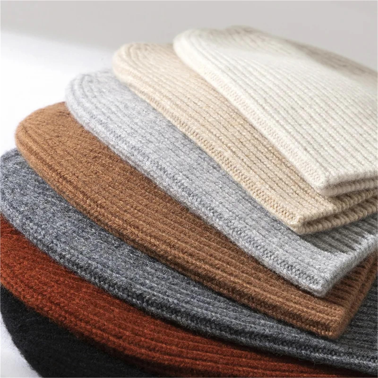 Berretto soffice Berretto di Lana Slouchy Berretto Lavorato a Maglia Unisex Caldo Invernale(Brown)