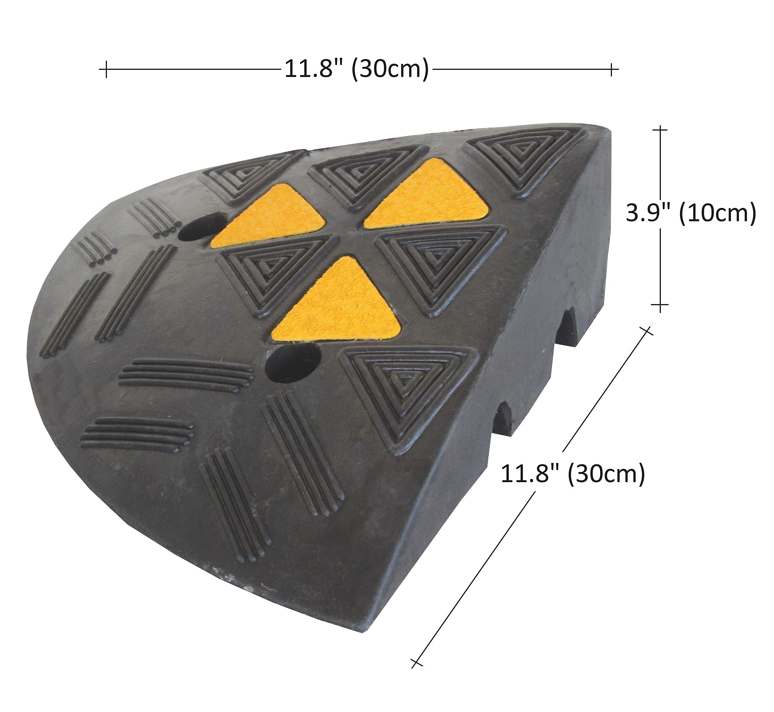 RKR-1E Rampa de Caucho Rubber Parte Fin 10 cm (Paquete de 1)
