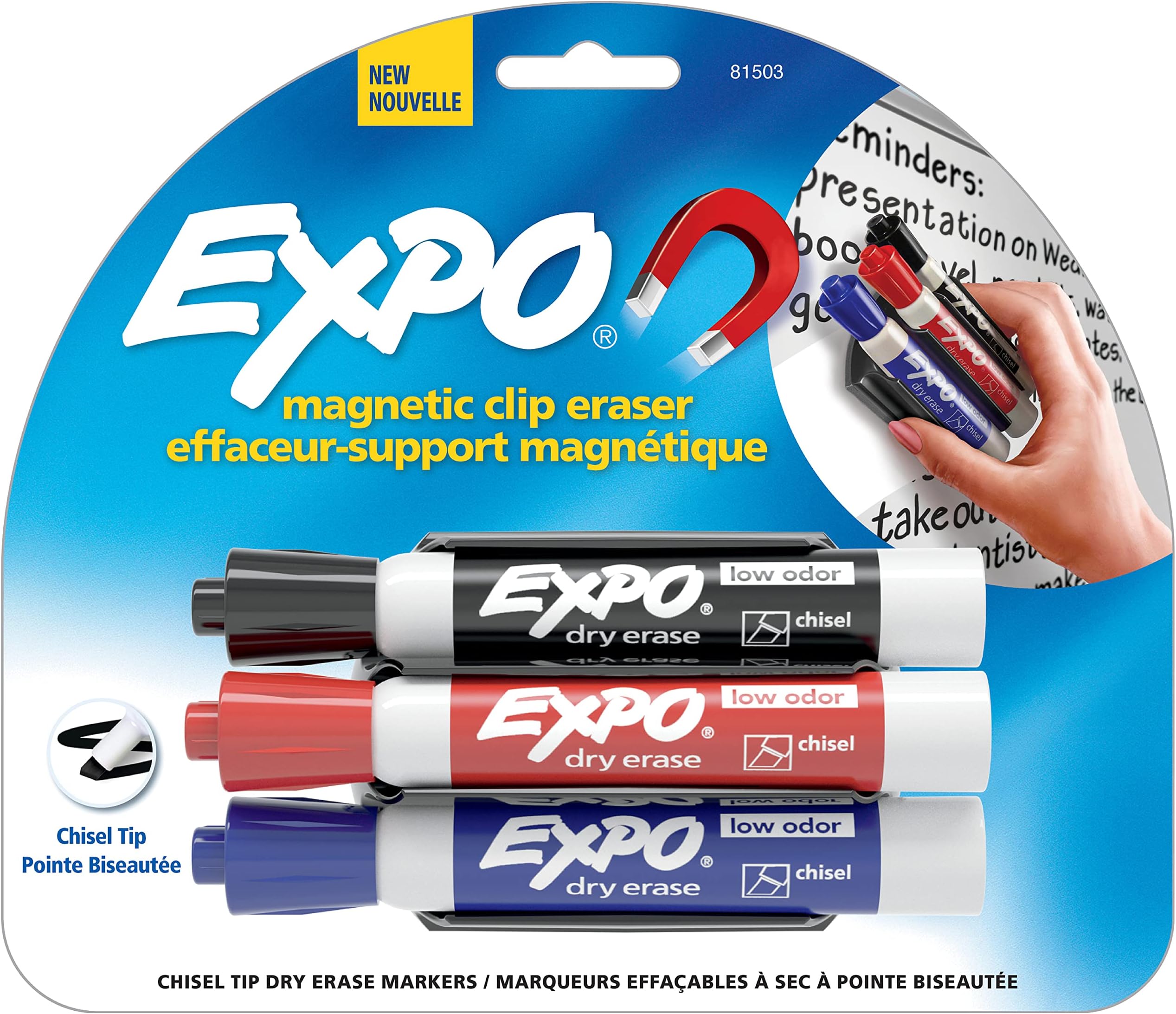 Expo Dry Erase Markers with and Built in Eraser 4