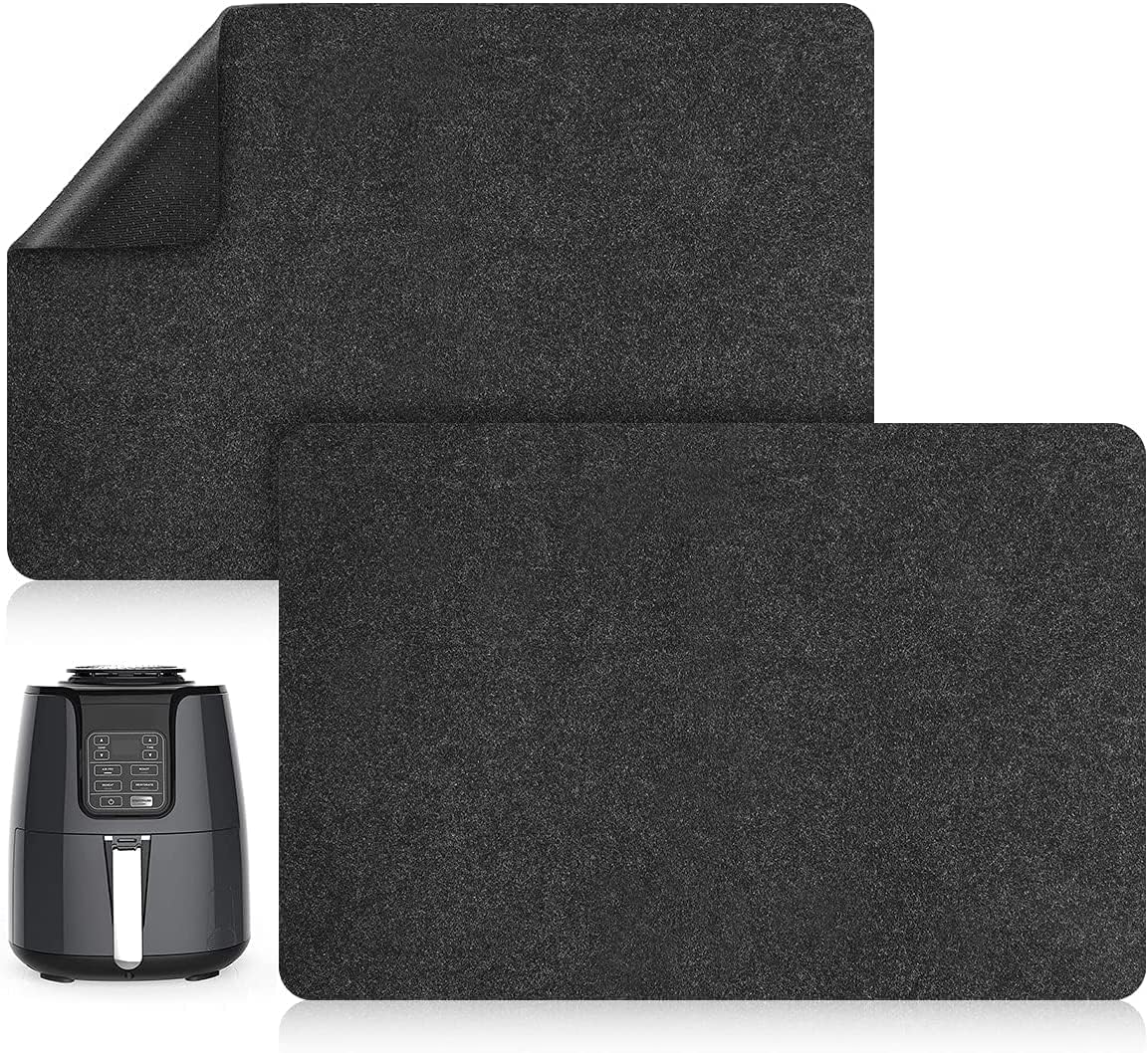 Lotvic Heat Resistant Mat for Air Fryer, 3 PCS Kitchen Countertop Heat Protector Mat, Air Fryer