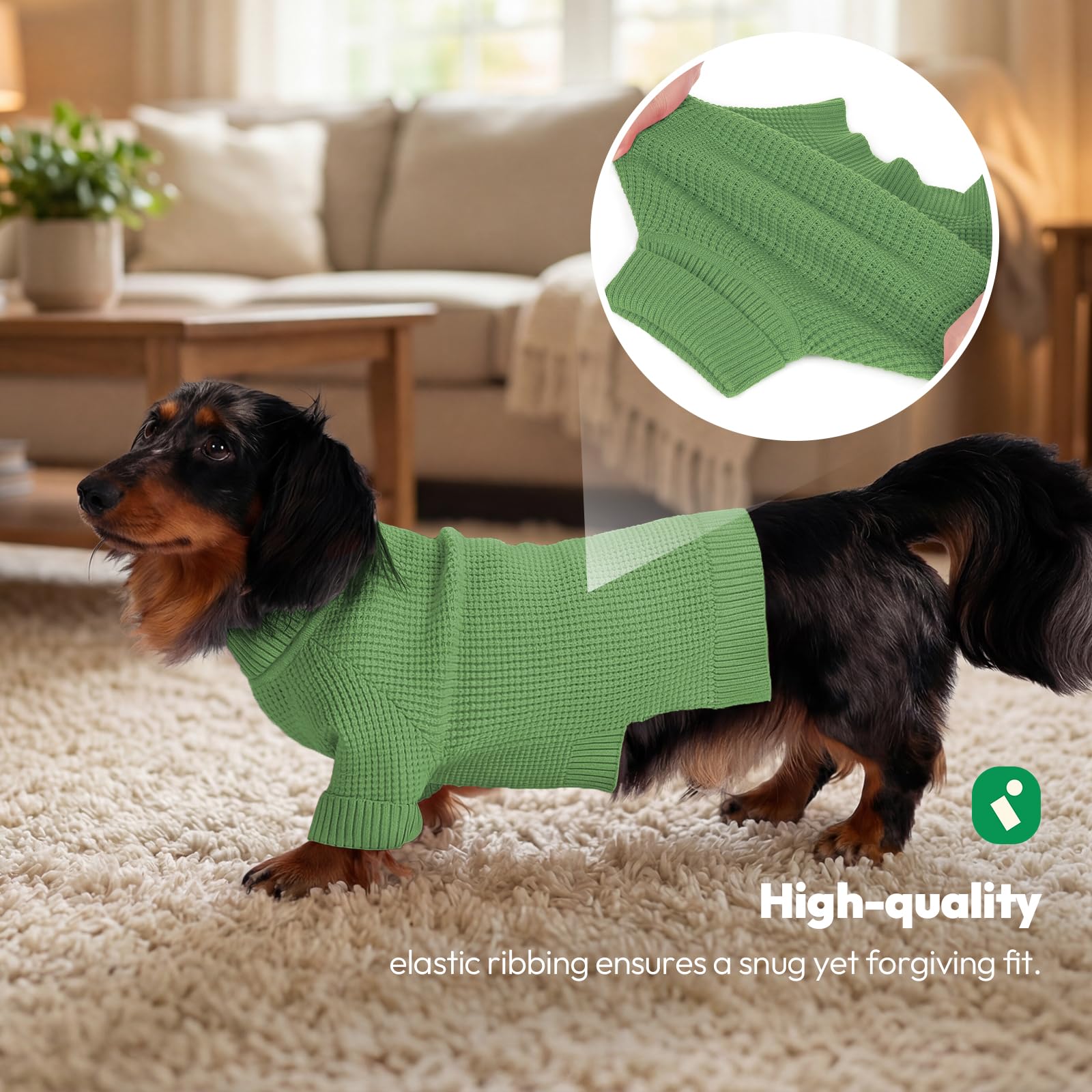 KONVINIT Hundepullover - Pullover für Hunde Eicher Langarm Hundepulli m