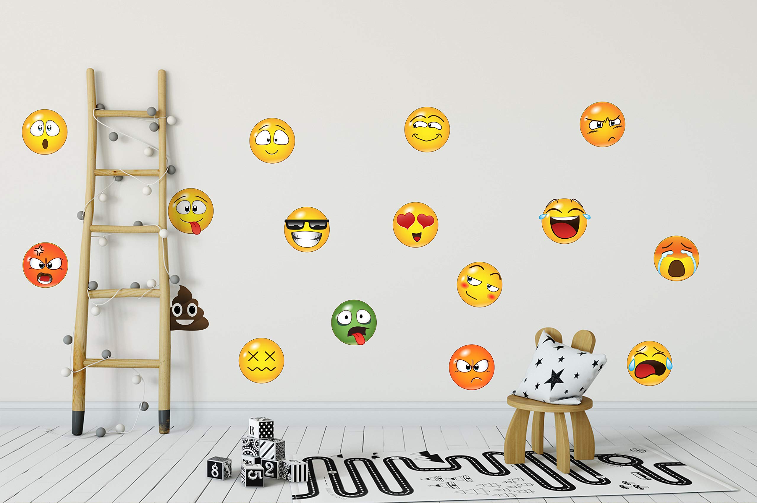 y☺︎ Set of 16 Funny Emoji face (6x6 Inch) : Amazon.ca: Tools