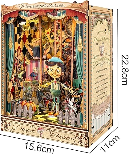 Miniatura 8 de Kit de casa de muñecas en miniatura DIY y muebles de madera Mini Room Kit (SL007)