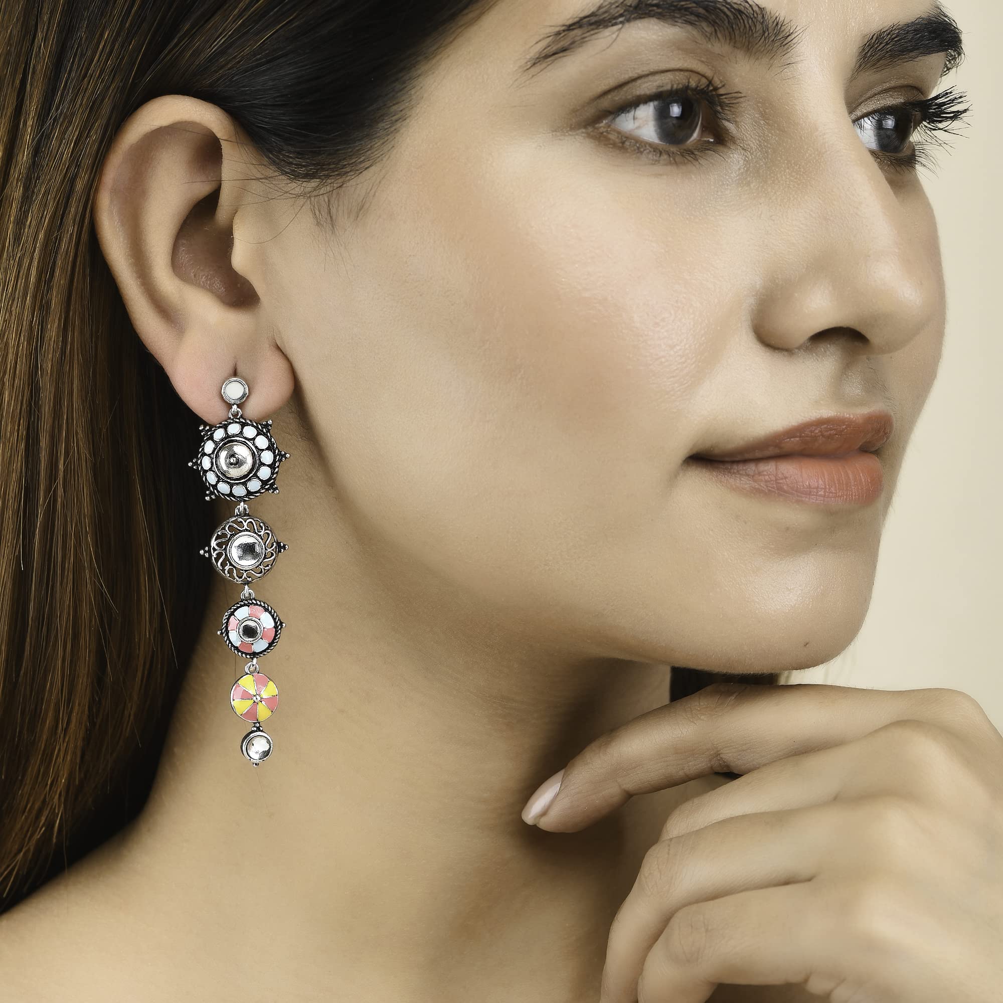 Folklore Circles Drop Earrings