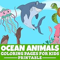 Ocean Animals Coloring Printable Pages For Kids