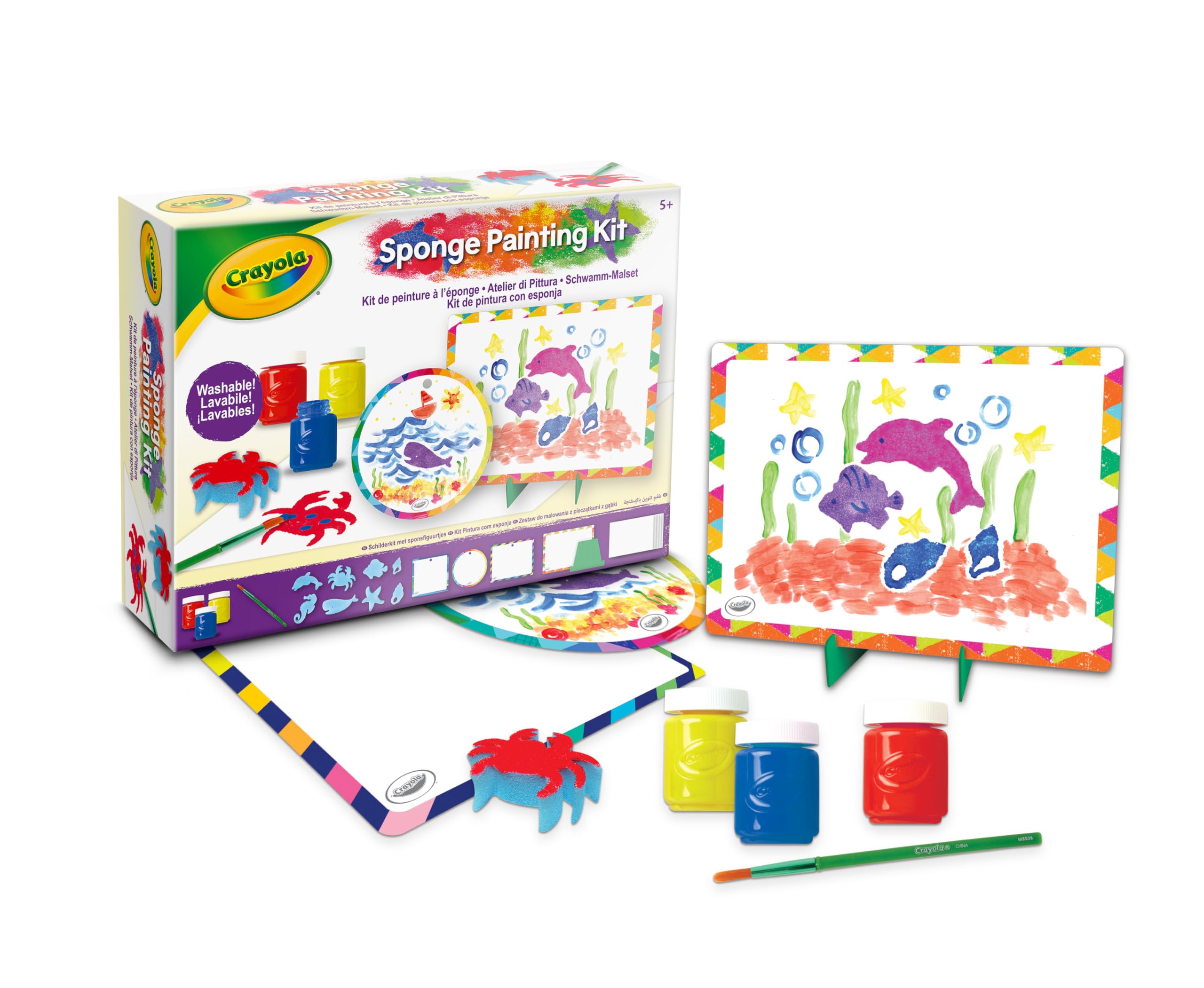 CRAYOLA - 04-2950 Painting Set for Children with Tempera Age 5 and Up