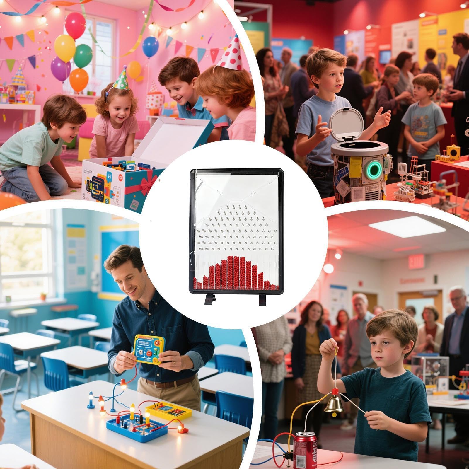 The Dalton Board Giocattoli Educativi Probabilità | Giochi Apprendimento Legge Statistica e Movimento Per Adolescenti Adulti Ragazze Bambini Scuola Casa Aula Laboratorio