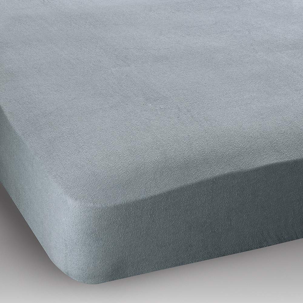 CHANTAL Single Bed Extra Deep Terry Stretch Fitted Sheet Colour: Grey