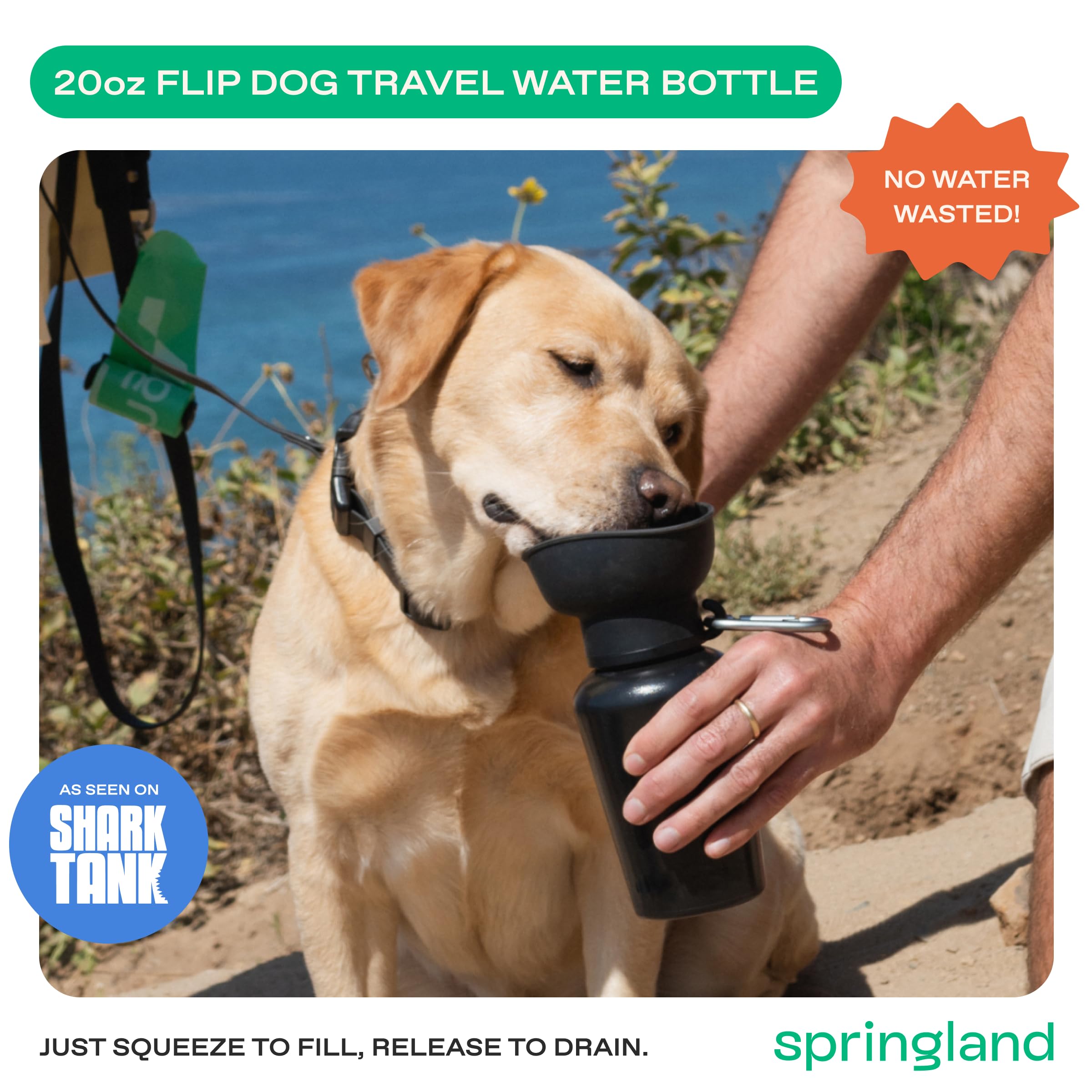 食器・餌やり・水やり用品 NEIGHBORHOOD DOG TRAVEL BOTTLE Springer Flip Portable Dog Water Bottle with Foldable Food Grade