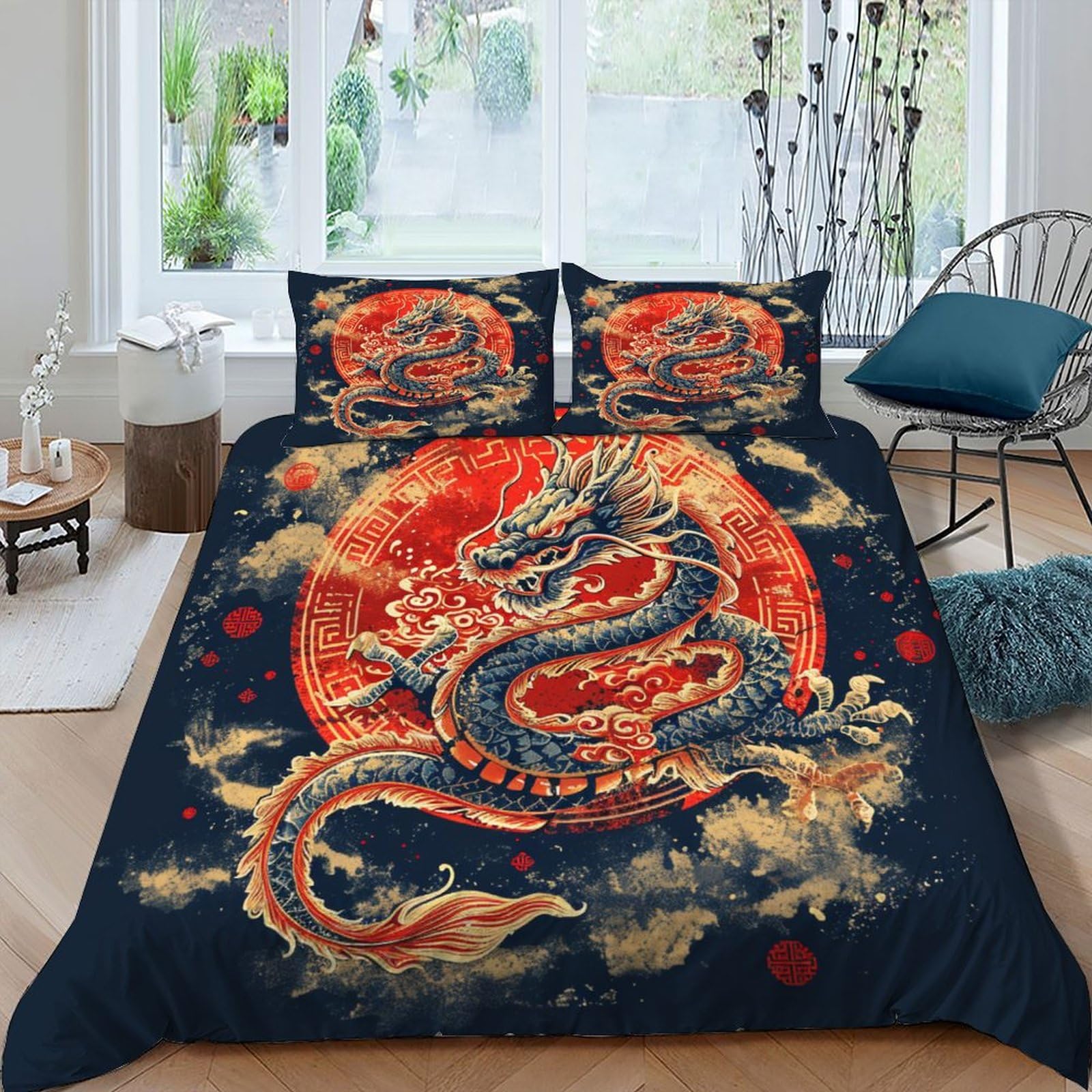 Housse de couette animaux Lapin mystère 2 pièces avec taie d'oreiller 135x200cm