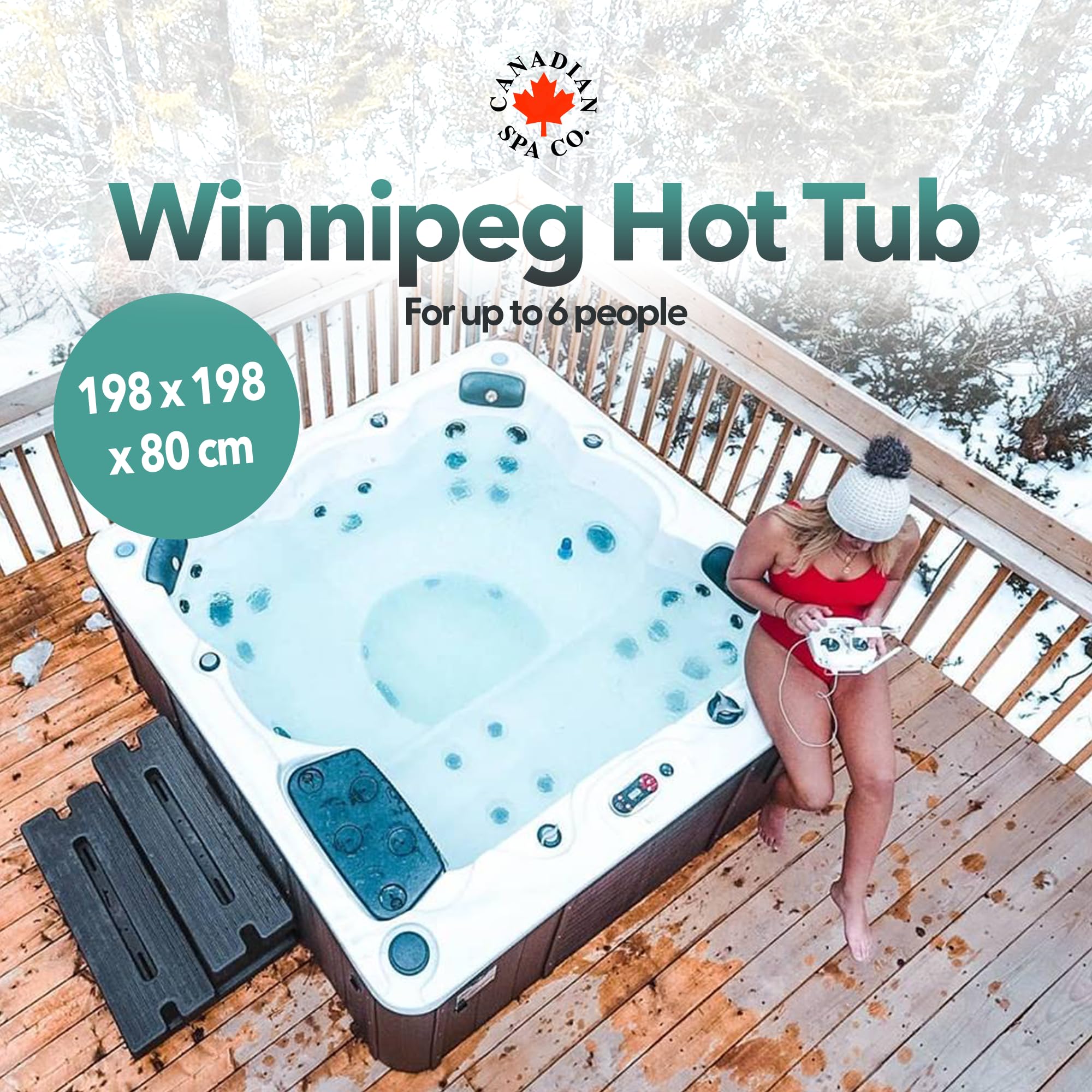 Canadian Spa Co. Lumière LED Pour Hot Tub - 16 Couleurs, Télécommande, 7 Niveaux Luminosité - Ambiance Spa Parfaite