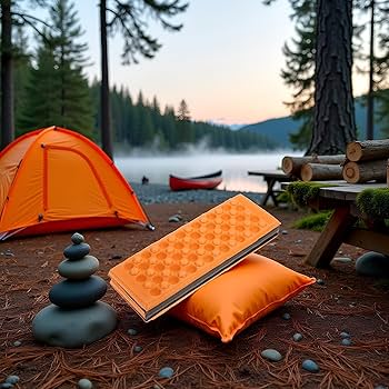 Orange Foldable Portable Outdoor Camping Hiking Picnic Waterproof Foam Cushion Pad Foam Sleeping Mats For Camping, Camping Mattress Sleeping Bags And Camp Bedding, Foam Sleeping Mats - Canada