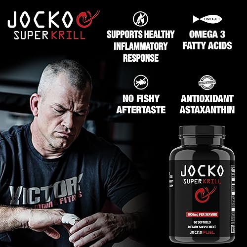 Miniatura 8 de Jocko Fuel Paquete de suplemento de aceite de krill Omega 3 y Guerra Fría