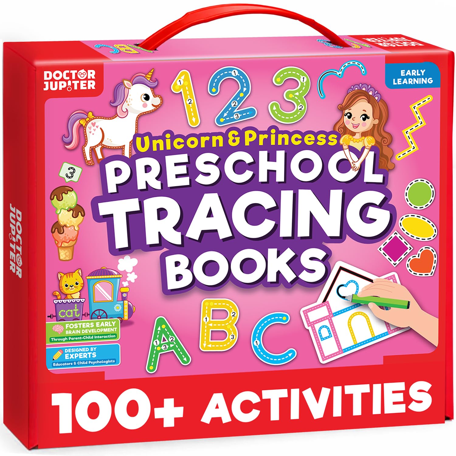 Doctor Jupiter Preschool Tracing Books for Kids Ages 3-5