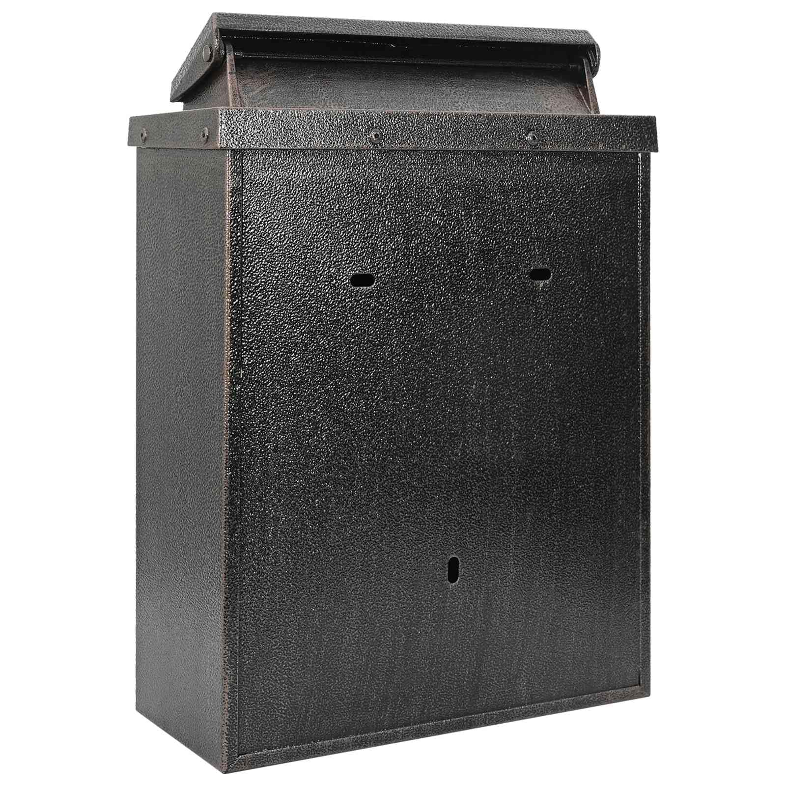vidaXL Buzón Montado en la Pared con puerta Bronce 29 x 13 x 41 cm