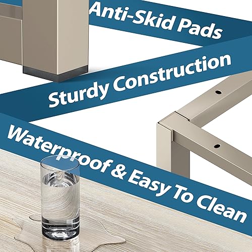 Miniatura 6 de SHW - Escritorio de 32 pulgadas para computador, oficina en casa, arce