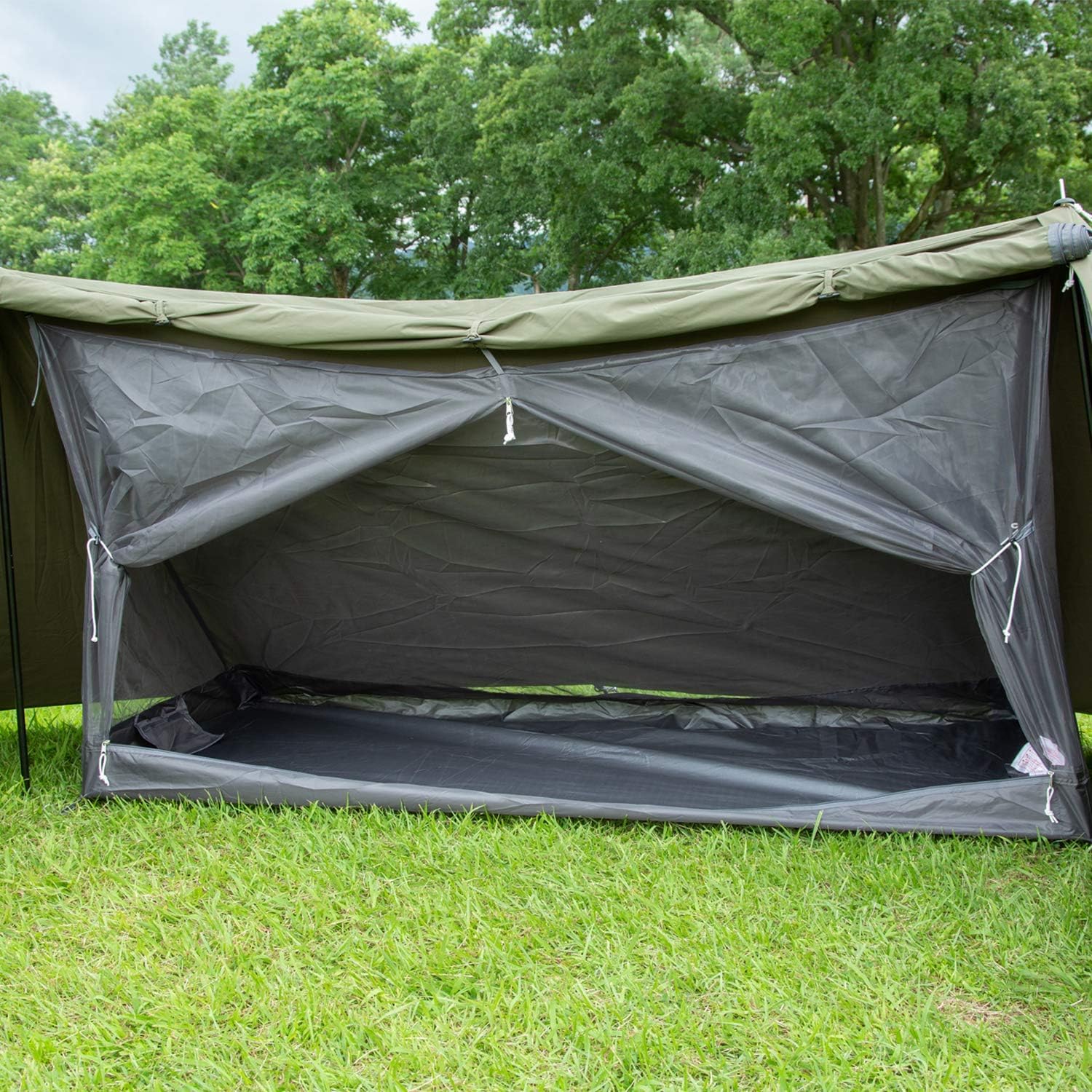 1 Person Camping Zelt Angelzelt Biwakzelt 1 Mann Zelt Shelt Hot Tent Baumwollzelt Militär Zelt Leinwand