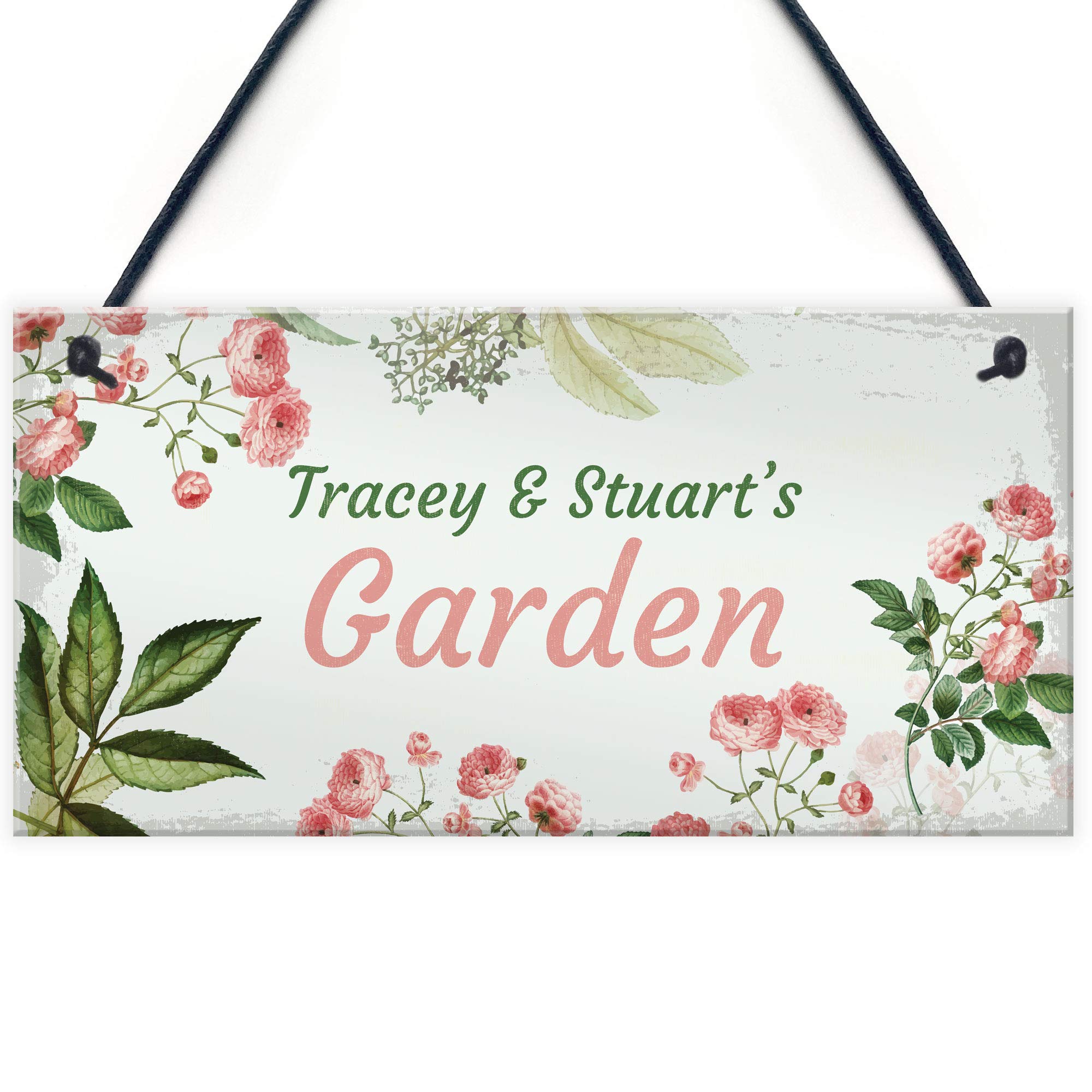 Red Ocean Personalised Sign For Garden Summer House Mum Nan And Grandad Gift Keepsake