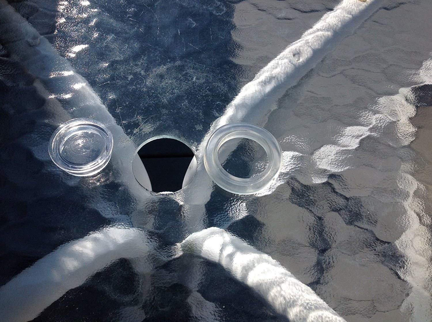 Amazon Com Project Patio 2 Umbrella Hole Ring And Cap Set For Glass Outdoors Patio Table Qty 1 Multiple Quantities Available Clothing