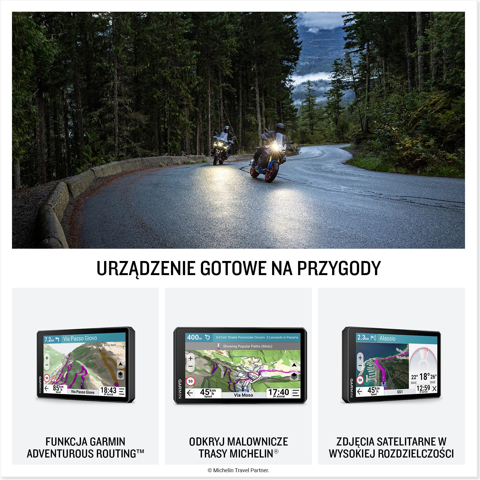 Garmin zūmo XT3 Wytrzymała Nawigacja Motocyklowa, Ekran 4,7" TFT, Wyprawy Grupowe, Natężenie Ruchu & Pogoda