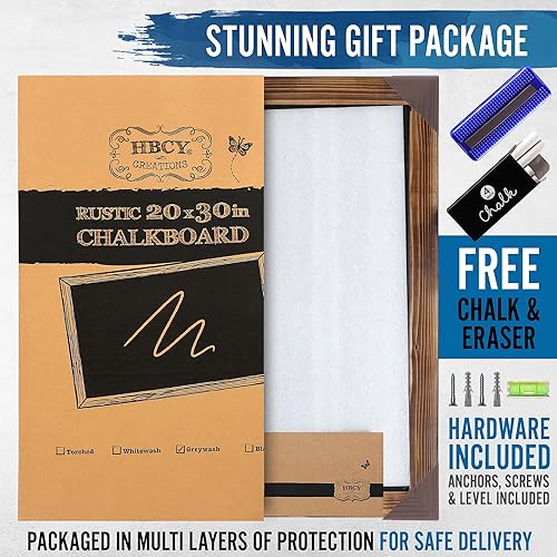 Vista 33 de HBCY Creations - Pizarras magnéticas de pared, estilo rústico