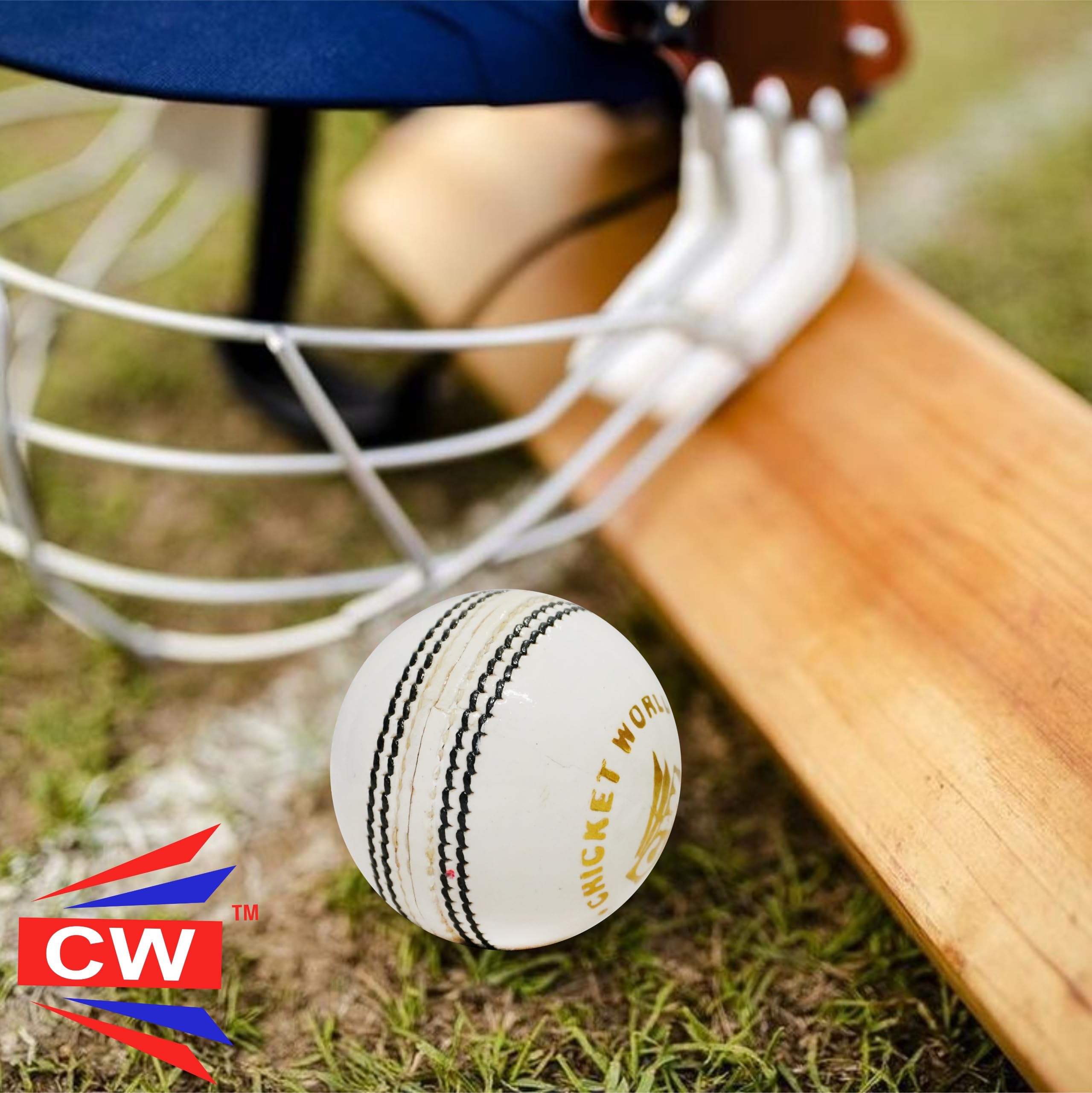 CW Maestro Cricketbälle aus hochwertigem Leder, 4 Stück, für Senioren, 4 Stück