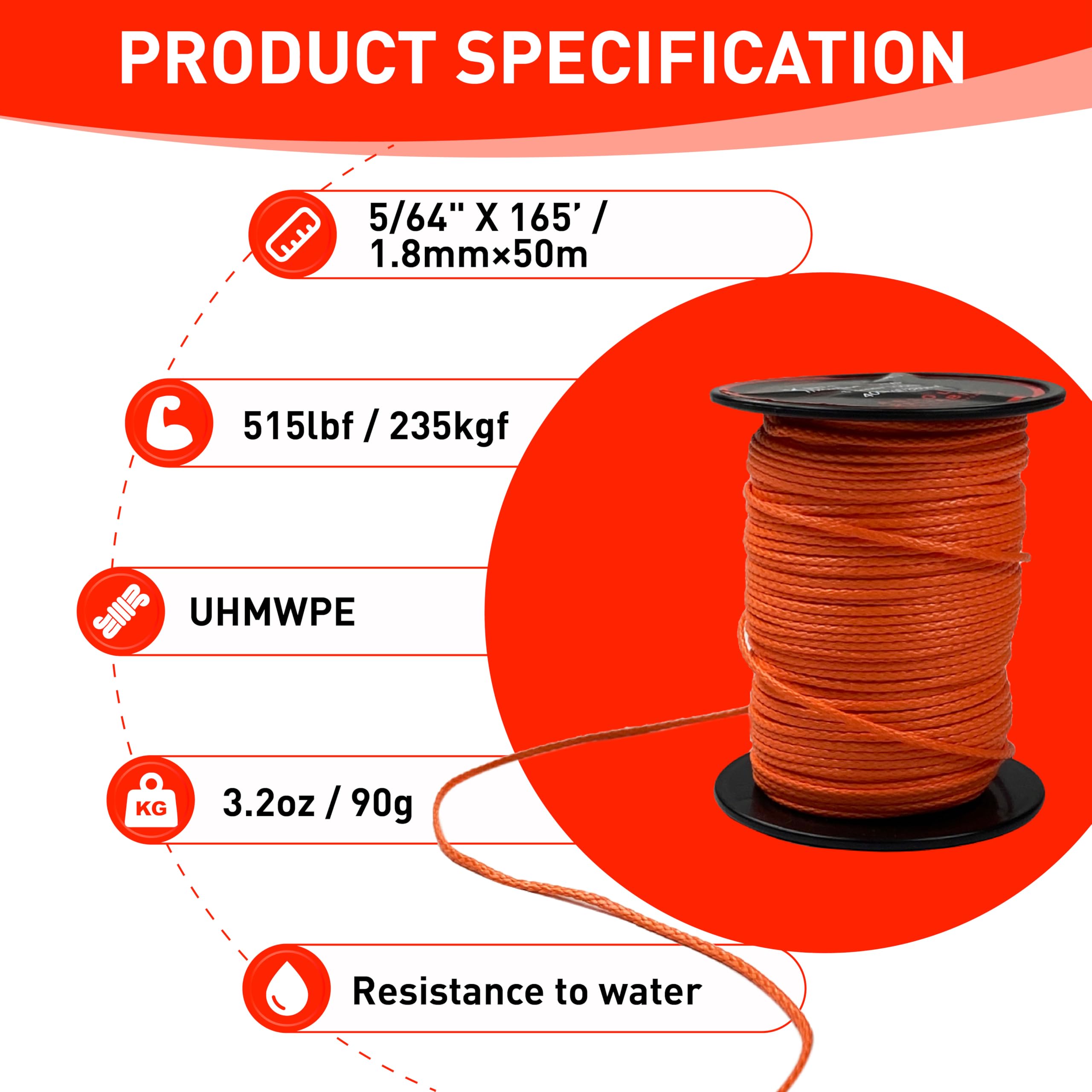 Easter Rope Snapklik.com : X MONSTER Throw Line 1.8mm 100% UHMWPE Easter Rope For ...