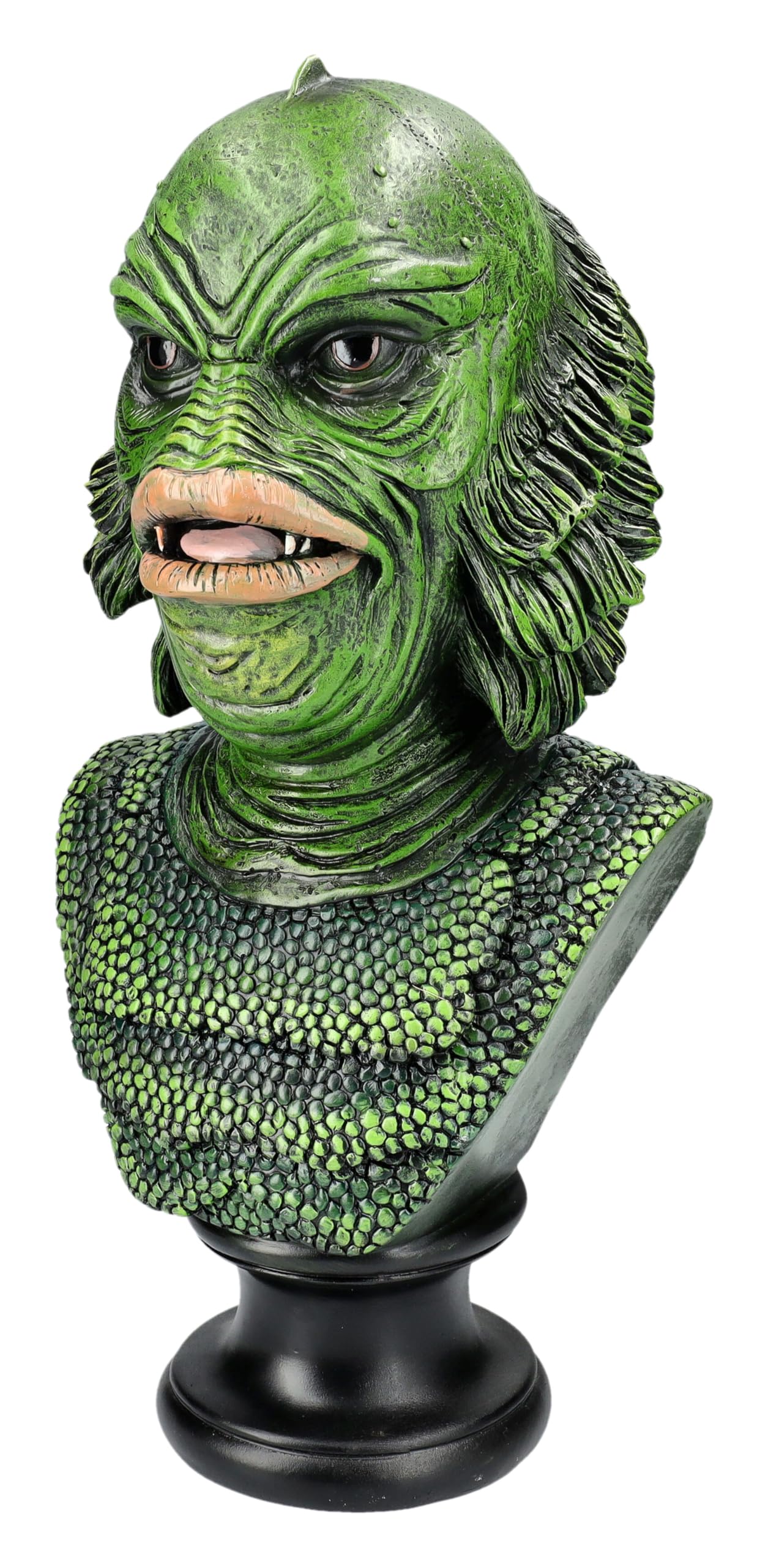 Figuren Shop GmbH Monster Büste Sumpfmonster – Handbemalte Horror-Figur aus Polyresin, Grusel-Deko & Fantasy-Skulptur, 36 cm Höhe