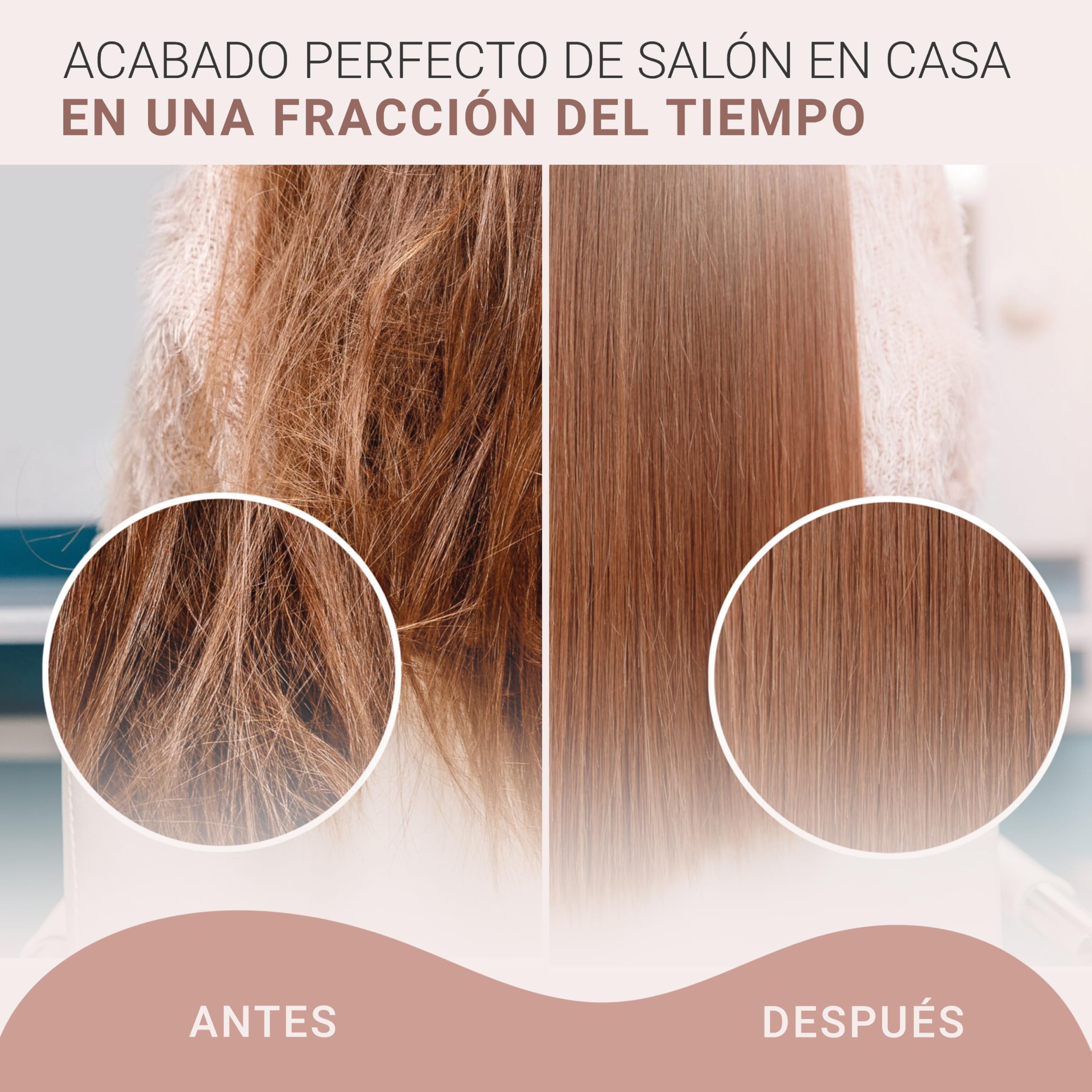 Golden Curl Planchas del Pelo para Alisar y Rizar - 5 Años de Tranquilidad - Alisador y Rizador de Pelo 2 en 1 Profesional - Modelador de Cabello para Alisar o Hacer Ondas (Oro Rosa)