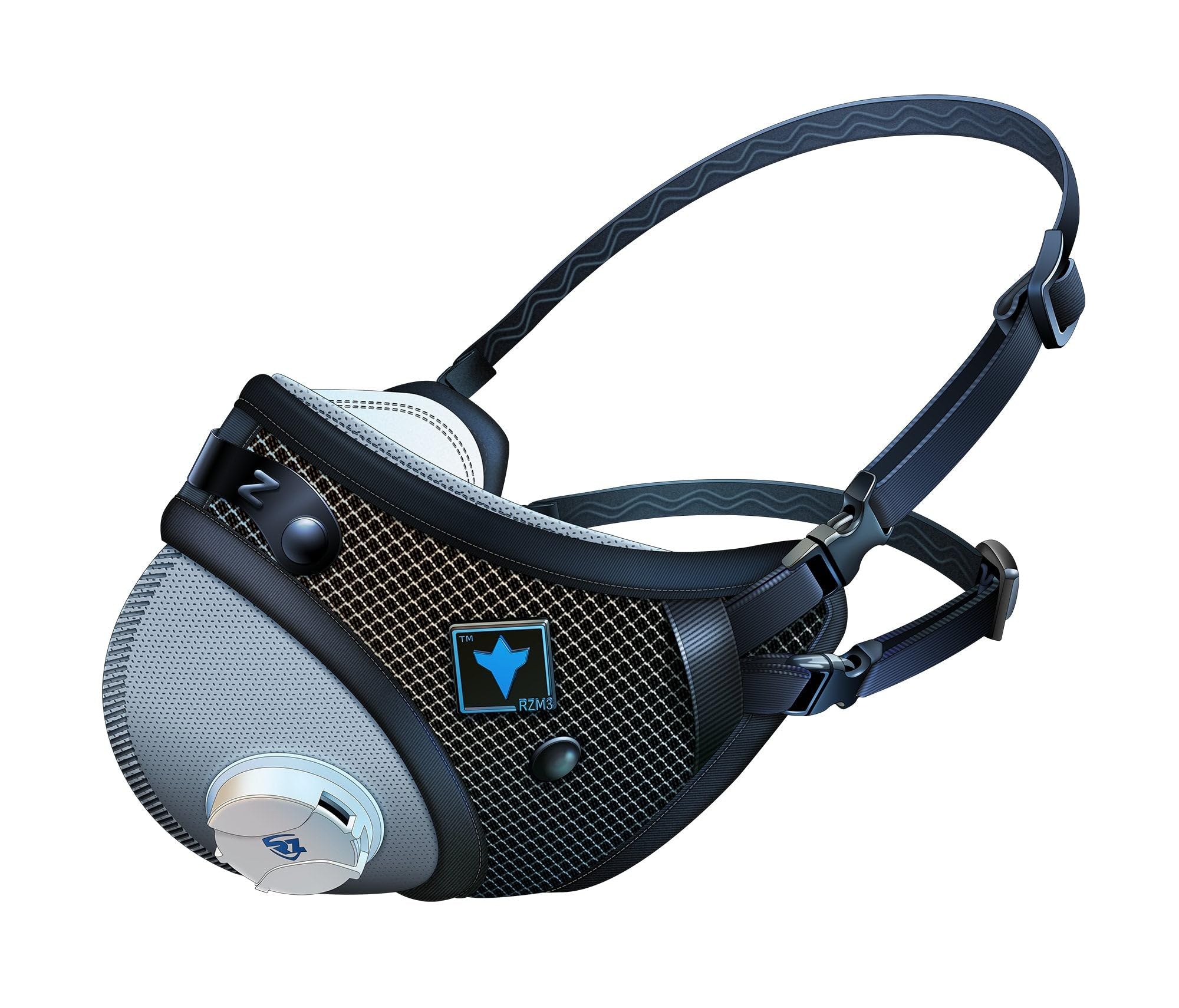 RZ Mask FFP2 – mascherina antipolvere antismog con filtro a carboni attivi - Certificata CE EN149, Filtro 98%, Comfort Elevato, Custodia + 1 Filtro Extra