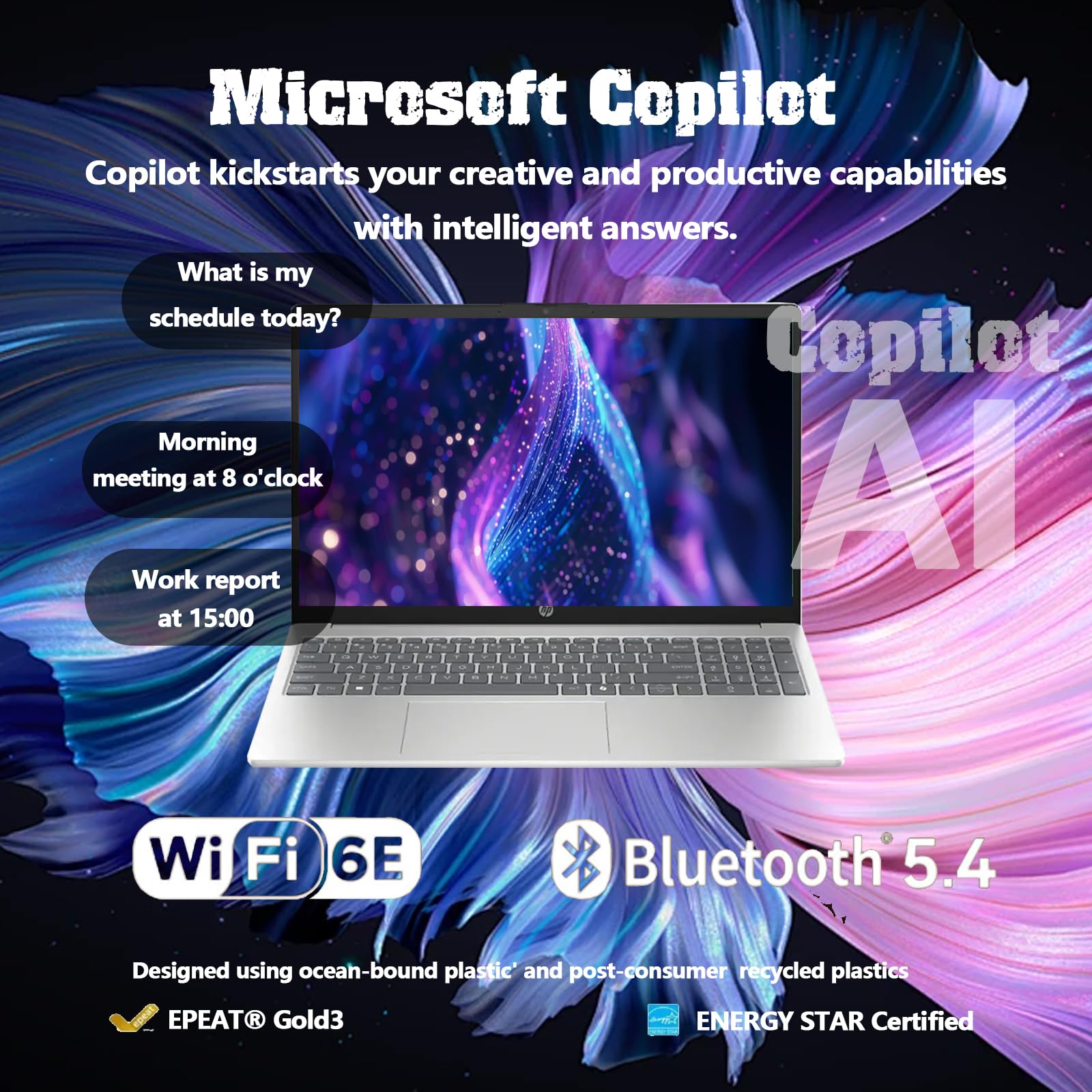 HP Flagship 15.6" Touchscreen Laptop - Anti-Glare, 6-Core Intel i3 1315U Processor, lntel UHD Graphics, Wi-Fi, Win 11 Pro, AI Copilot, for Business & Student, w/Accessories(32 GB RAM, 1 TB Storage)