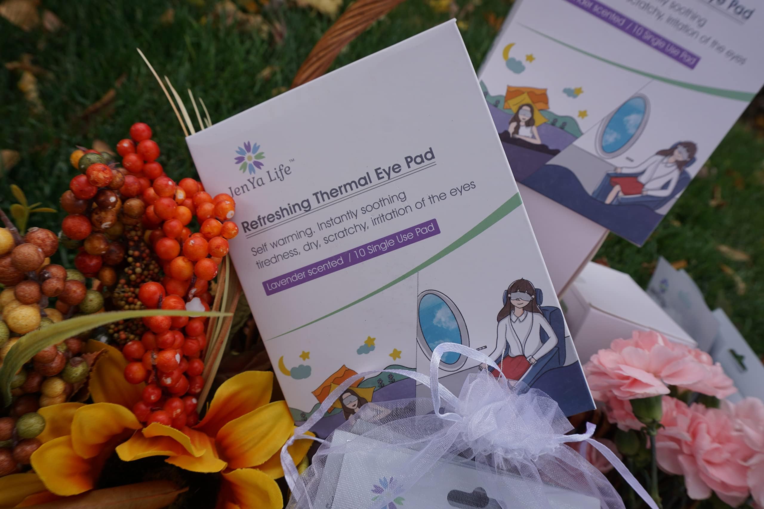 Refreshing Thermal Eye Pad(Lavender), Eye SPA Healing pad, Warm Eye mask, Warm Eye pad