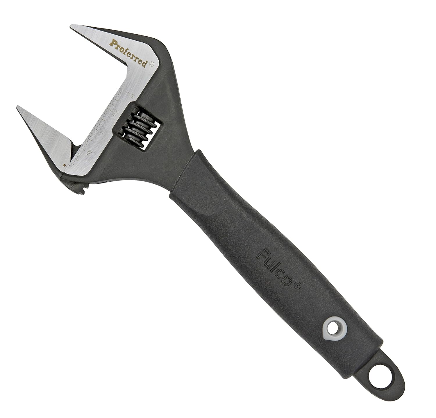 Proferred Plumbing Adjustable Wrench, Black Phosphate Finish, 4 Available Size Options 6-inch, 8-inch, 10-inch, 12-inch - T08003