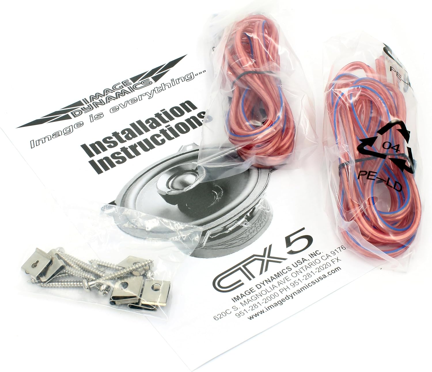 Image Dynamics CTX Series Car Audio Coaxial Speakers (CTX5 5.25" 2-Way Silk Tweeters)