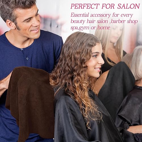 Miniatura 5 de Paquete de 40 toallas de microfibra absorbentes a prueba de blanqueador, resistentes a la decoloración, toallas de mano de secado rápido, a granel