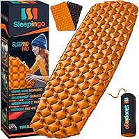 Vista 8 de Colchoneta de dormir ultraligera - Colchón inflable y compacto de aire de camping para mochileros, senderismo - Nuevo