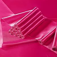 Vista 90 de Manyshofu 12Pcs Satin Orange Table Runner - 12 x 72 Inch Long Size, Party Table Runner Decor Bright & Smooth Wedding Decorations Table Runners for
