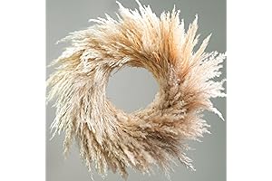 Natural Pampas Grass Wreath: Rustic Elegance for Your Door