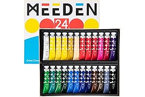 MEEDEN: Non-Toxic Water-based Gauache Paint Set for all Levels