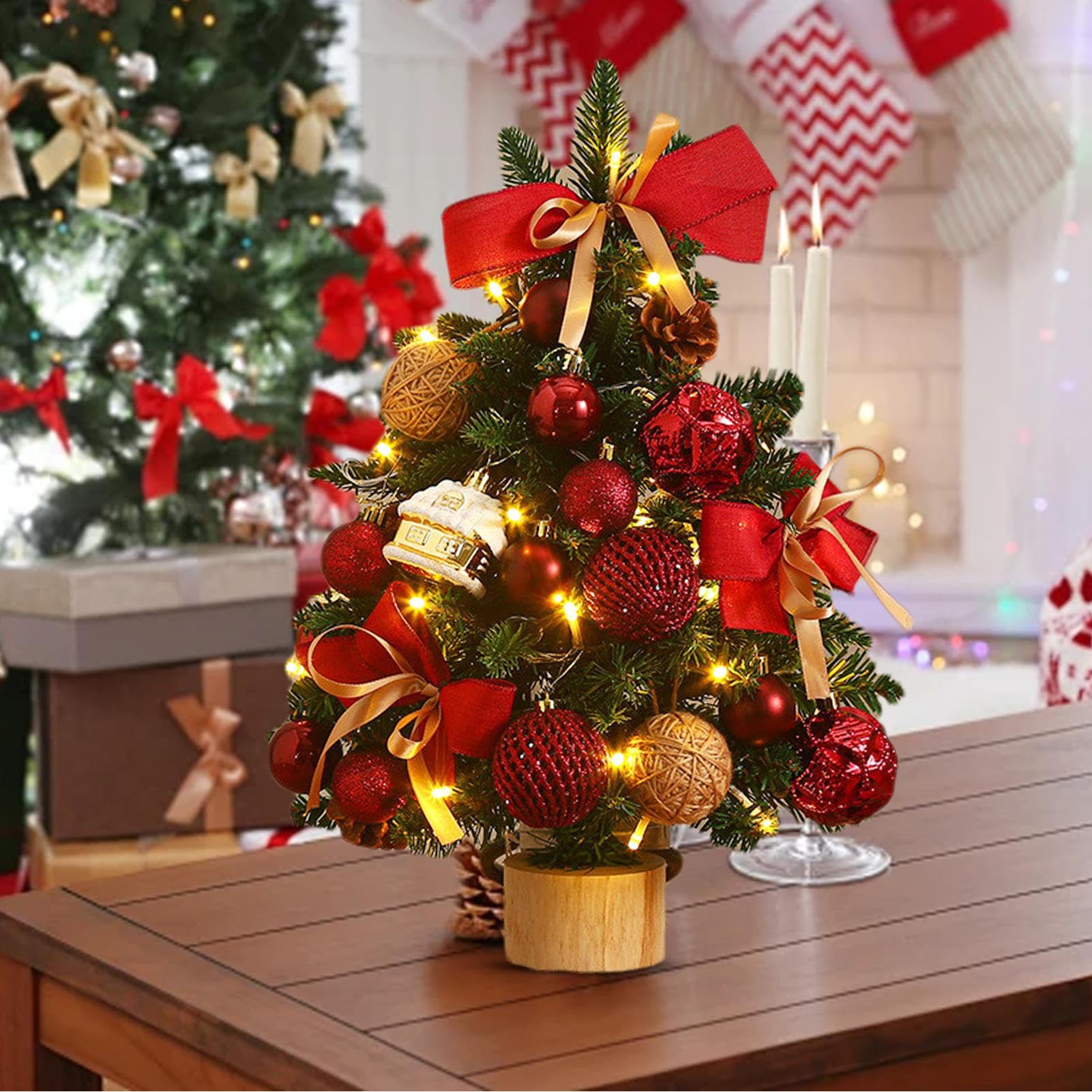 Albero Di Natale Da Tavolo Decorazioni Festività