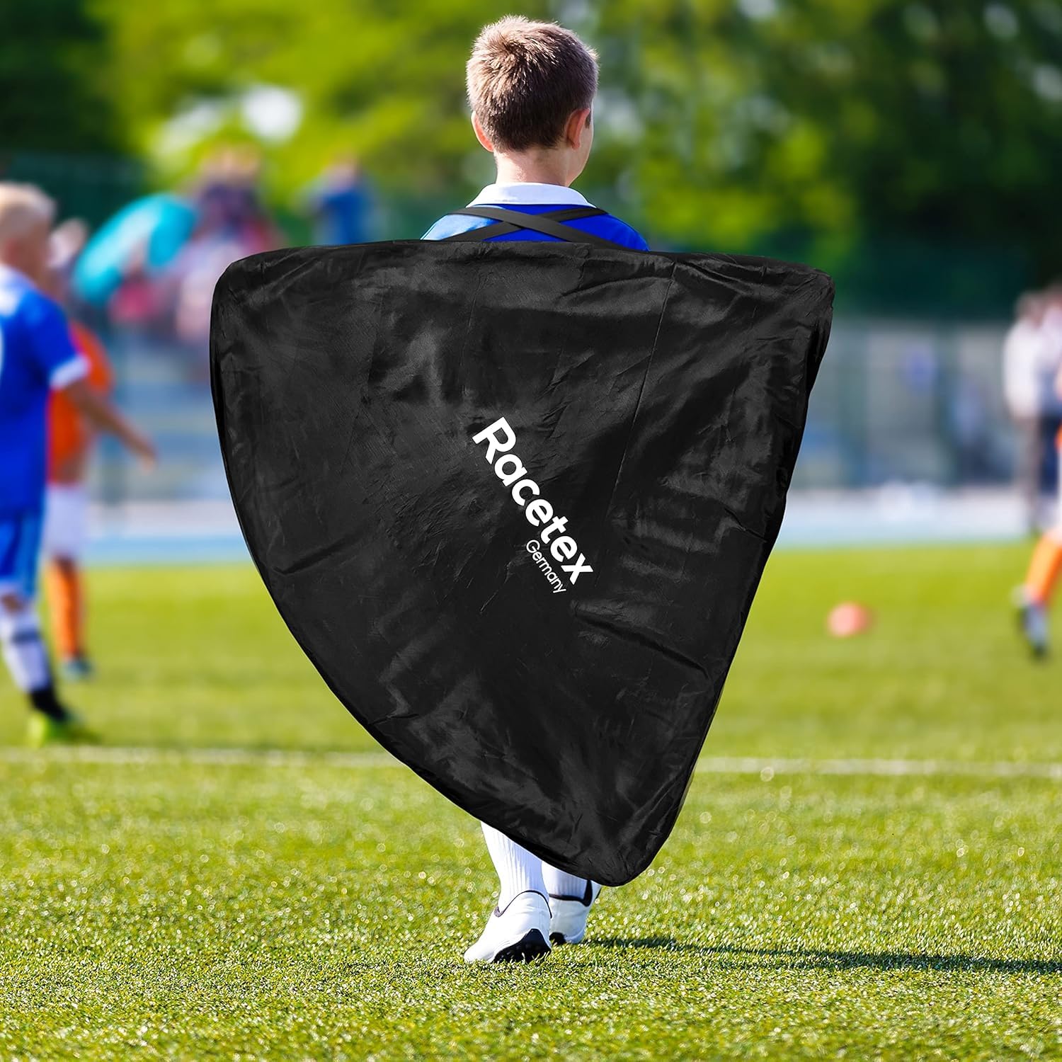 Racetex 2er Fußballtor Kinder Set - Fußball Tore inkl. nützlicher Tasche zum Transportieren - Version mit verstärkten Glasfaserstangen - Fussballtore für den Garten oder Park
