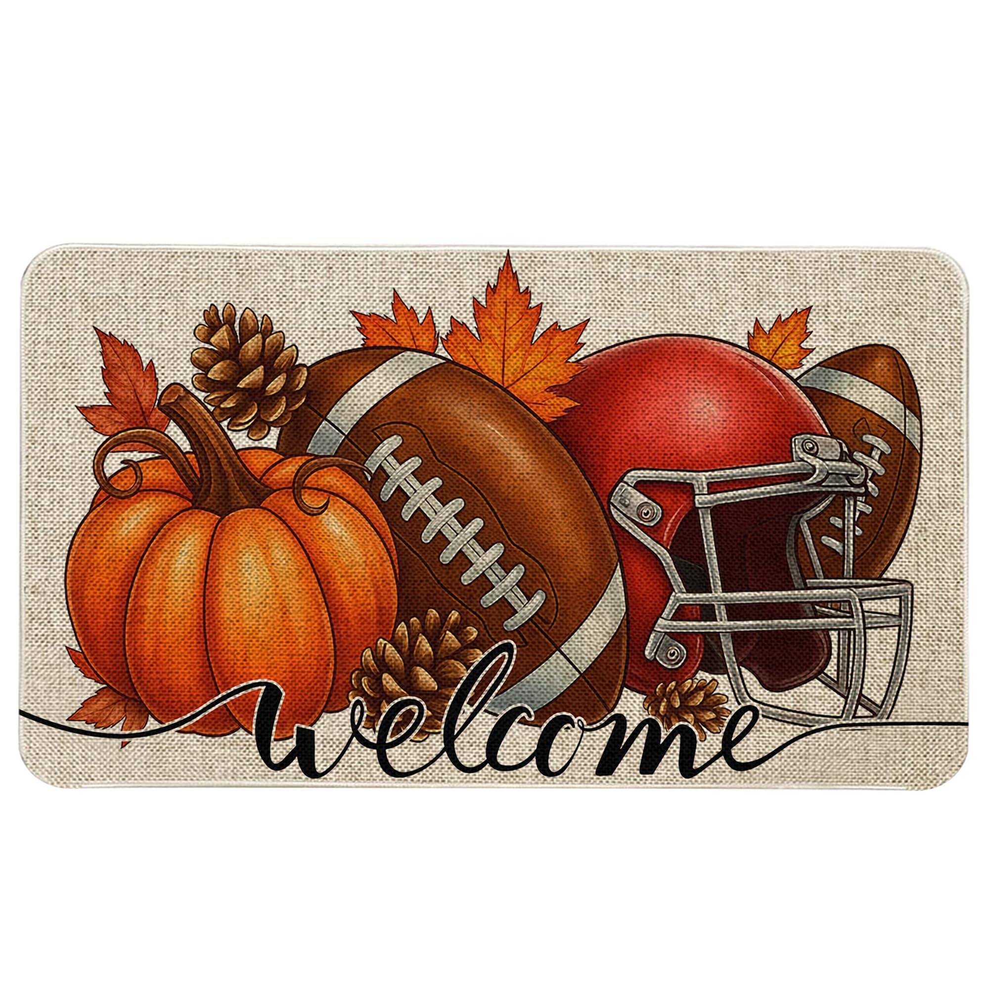 Fall Pumpkin Doormat - Hello Autumn Decor -12