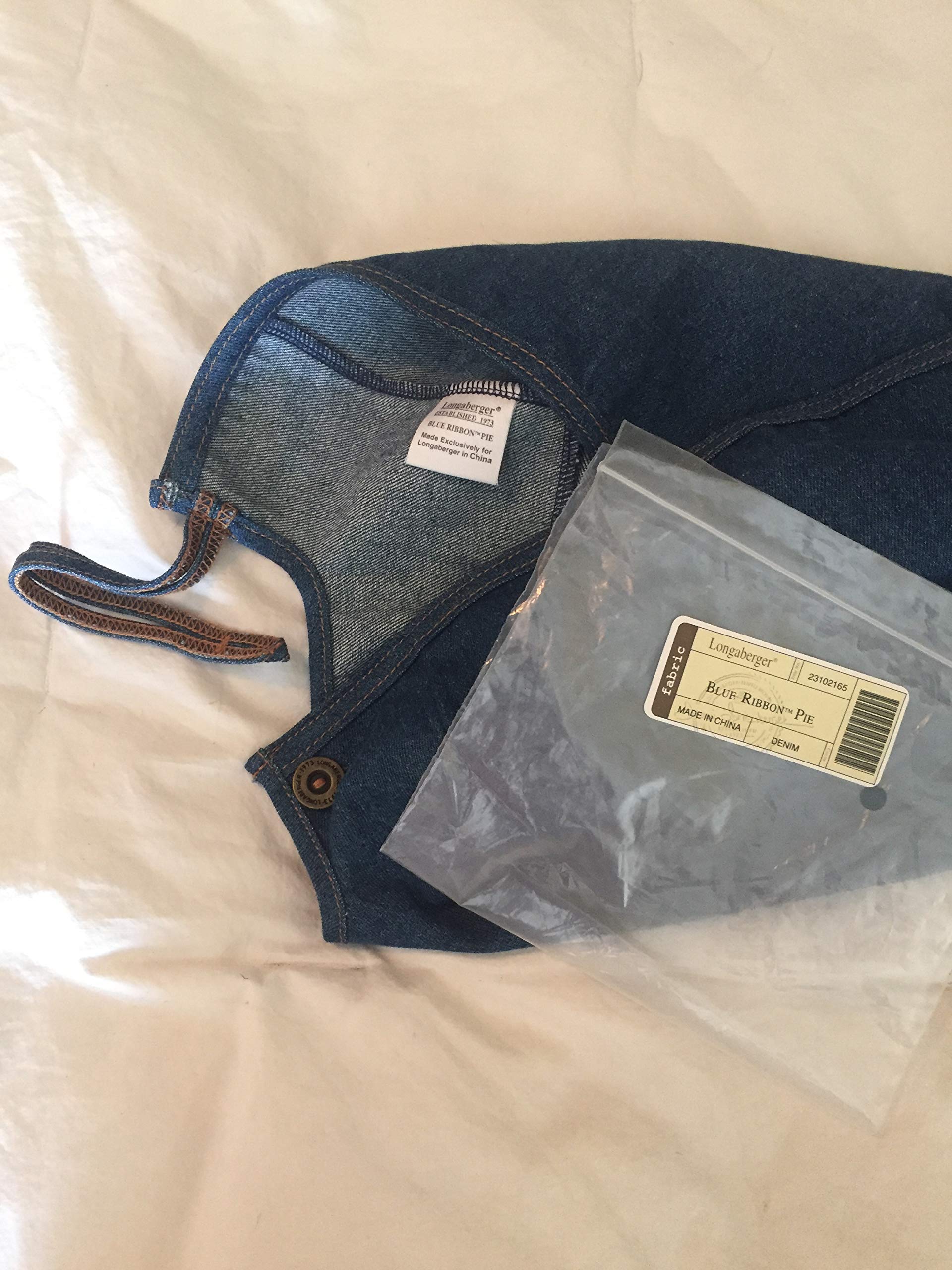Longaberger Liner for Blue Ribbon Pie Basket in Denim Fabric