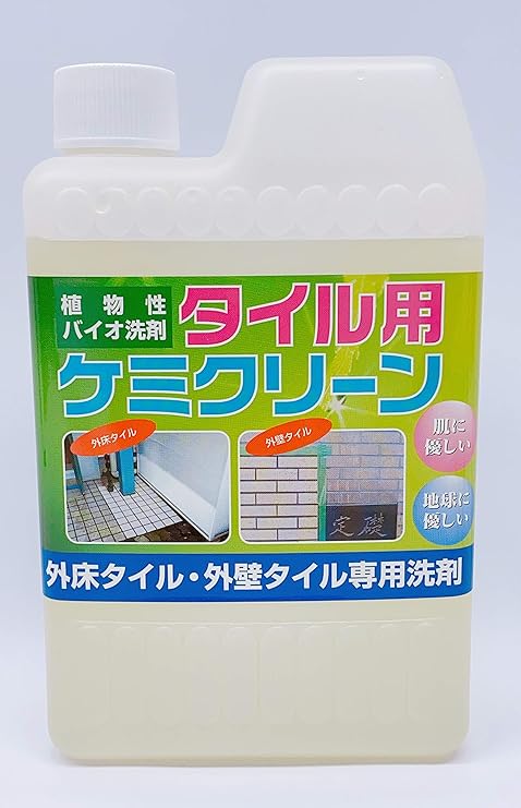 Amazon 植物性バイオ洗剤 外床タイル 外壁タイルの水垢 排気ガス カビ 青藻などの汚れ落とし タイル用ケミクリーン 1000ml バイオメンテック 洗浄 クリーナー剤 Amazon 植物性バイオ洗剤 外床タイル 外壁タイルの水垢 排気ガス カビ 青藻などの汚れ落とし タイル用ケミクリーン 1000ml バイオメンテック 洗浄 クリーナー剤