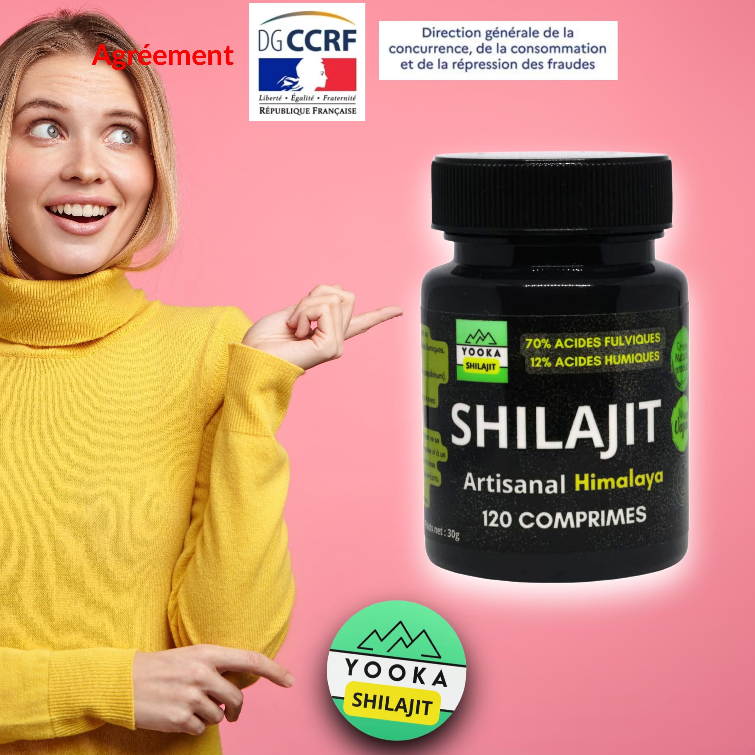 Résine de Shilajit Pure (Pot 30g) - Acide fulvique (60